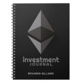 Carnet Ethereum Investissement Crypto Tracker Semence Phr (Devant)