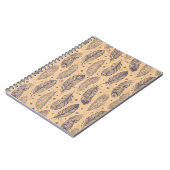 Carnet Ethnic Feather Outline Motif (Côté gauche)