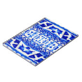 Carnet Ethnic Indigo Arrow Native Motifs (Côté gauche)