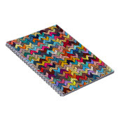 Carnet Ethnic Tribal Brodé Géométrique (Côté Droit)