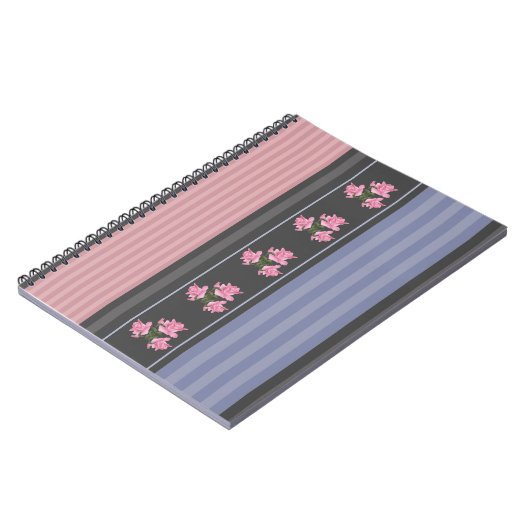 Carnet ethnique, rayée, patchwork (Côté gauche)