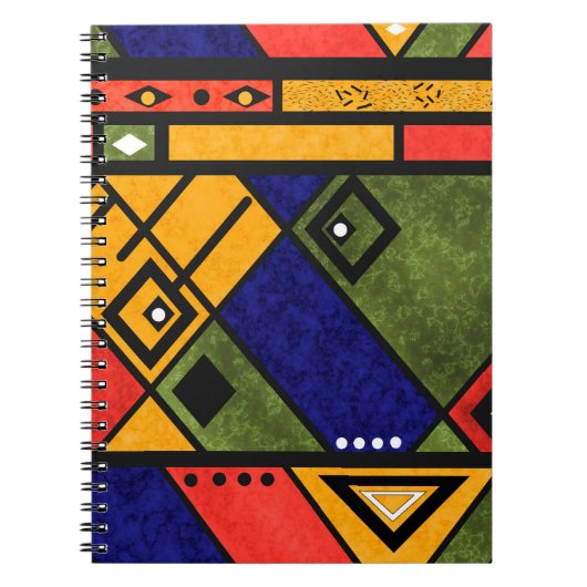 Carnet Ethno africain sans couture traditionnelle motif (Devant)