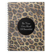 Carnet Étincelle animale Brown de léopard (Devant)