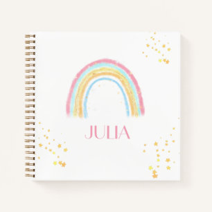 Carnet Étincelle de l'arc-en-ciel pastel