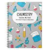 Carnet Étincelle Ta Science ! UNE CHIMIE personnalisée (Devant)