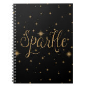 Carnet Étincelles d'or (Devant)