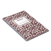 Carnet Étiqueté - Brown foncé et blanc (Côté Droit)