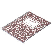 Carnet Étiqueté - Brown foncé et blanc (Côté gauche)