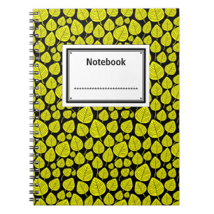 Carnet Étiqueté - Jaune sur Noir