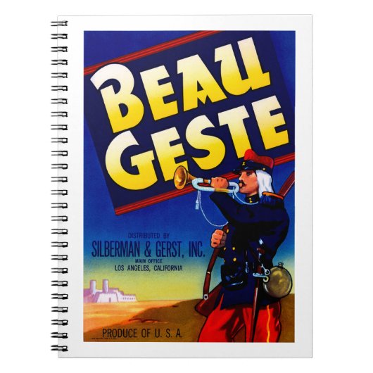 Carnet Étiquette Beau Geste (Devant)