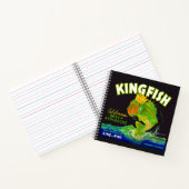 Carnet étiquette de caisse d'asperges de Kingfish dans le (Intérieur)