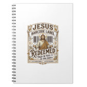 Carnet Étiquette de code-barres Jésus Rédimé Jésus Code-b (Devant)