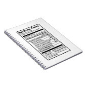 Carnet "Étiquette de l'information nutritionnelle " de (Côté Droit)