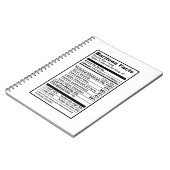 Carnet "Étiquette de l'information nutritionnelle " de (Côté gauche)