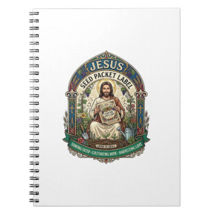 Carnet étiquette de paquet de graines de Jésus étiquette 