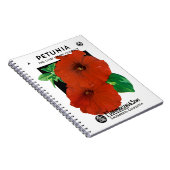 Carnet Étiquette de paquets de semences Petunia (Côté Droit)