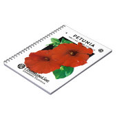 Carnet Étiquette de paquets de semences Petunia (Côté gauche)