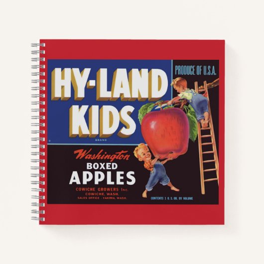 Carnet Étiquette de pommes de Washington Hyland Kids des  (Devant)