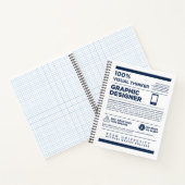 Carnet Étiquette de soin de conception graphique Kean MGC (Intérieur)