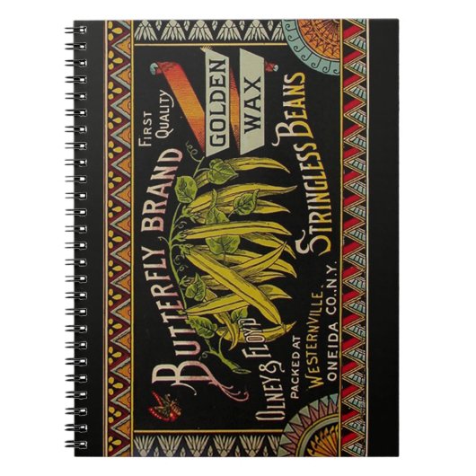 Carnet Étiquette Haricot Vert Pays Légume (Devant)