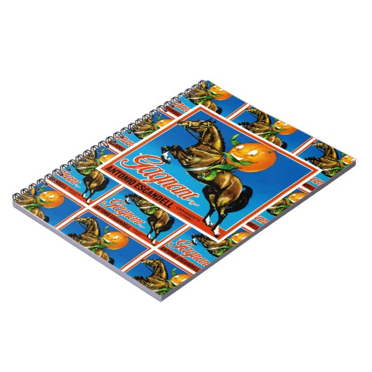 Carnet Étiquette orange Gagnant (Côté gauche)