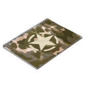 Carnet Étiquette sur le style de camouflage Burlap (Côté gauche)