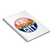 Carnet Étiquette vintage de Chicago (Côté Droit)