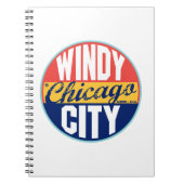Carnet Étiquette vintage de Chicago (Devant)