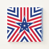Carnet Étoile de la Liberté (Rayures) (Dos)