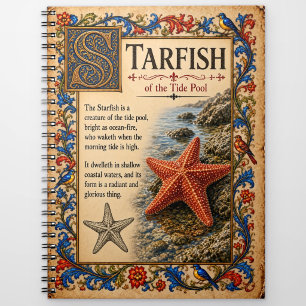 Carnet Étoile de mer, Art de bestiaire médiéval