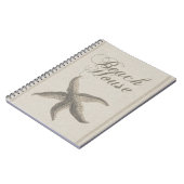 Carnet Étoile de mer de la maison de plage rivage (Côté gauche)
