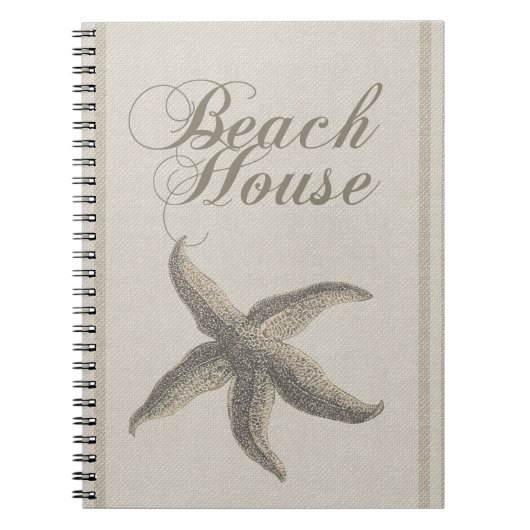 Carnet Étoile de mer de la maison de plage rivage (Devant)