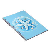 Carnet Étoile de mer en bleu (Côté Droit)
