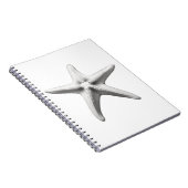Carnet Étoile de mer noire et blanche (Côté Droit)