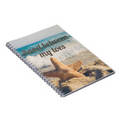 Carnet Étoile de mer Plage de sable Océan Sable entre les (Côté Droit)