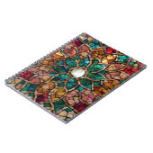 Carnet "étoile de mosaïque en verre souillé (Côté gauche)