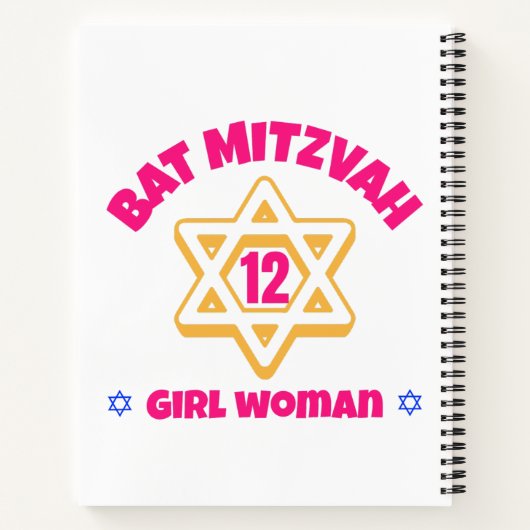 Carnet Étoile moderne bat mitzvah de David (Dos)