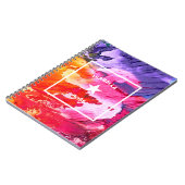 Carnet Étoile personnalisable d'art Abstrait (Côté gauche)