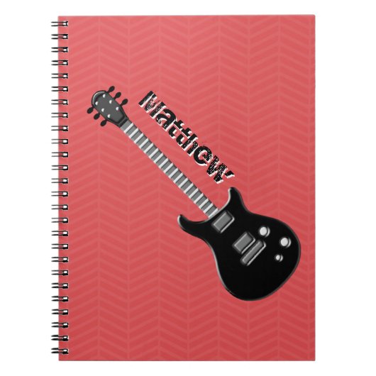 Carnet Étoile rock guitare (Devant)