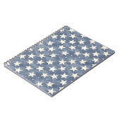 Carnet Étoiles Blanches Bleues (Côté gauche)