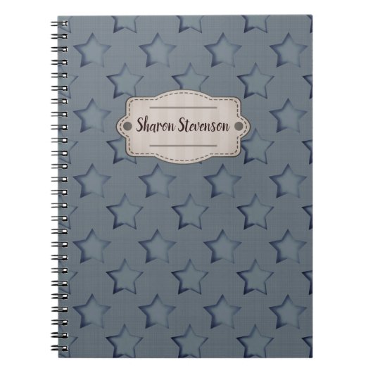 Carnet étoiles bleues (Devant)