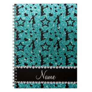 Carnet Étoiles bleues de parties scintillantes d'oeufs