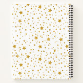 Carnet Étoiles célestes blanches et dorées modernes Dream (Dos)