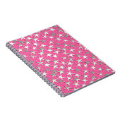 Carnet Étoiles d'argent sur fuchsia rose (Côté Droit)