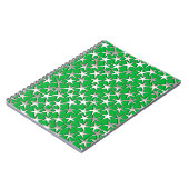 Carnet étoiles d'argent sur vert émeraude (Côté gauche)
