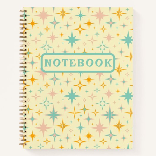 Carnet Étoiles De Design Rétro Du Siècle (Devant)