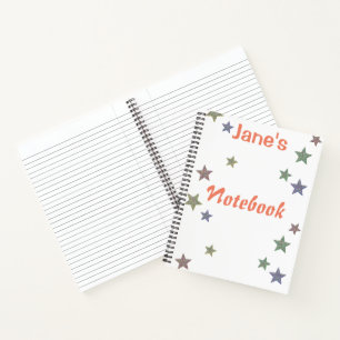 Carnet Étoiles de gloire personnalisées