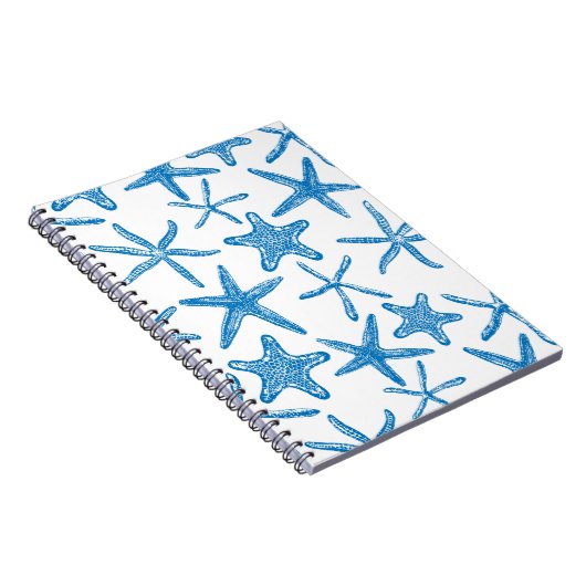 Carnet étoiles de mer en bleu (Côté Droit)