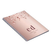 Carnet Étoiles de monogramme en or rose (Côté Droit)