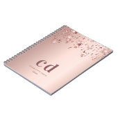 Carnet Étoiles de monogramme en or rose (Côté gauche)